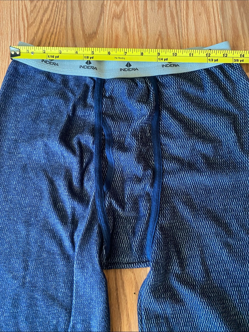 Men’s Indera Thermal Longjohns - Medium White and Navy Base Layer - Picture 4 of 10